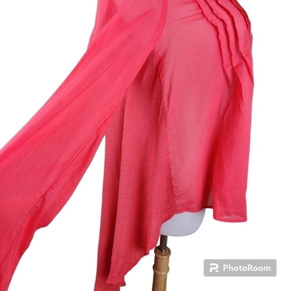 FREE PEOPLE Red shirt/tunic - Picture 2 of 10